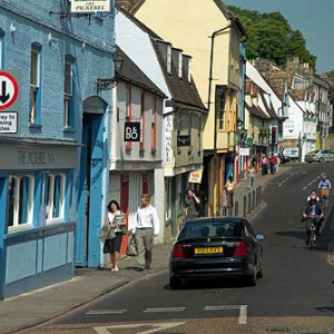 Cambridge. Uliczki miasta.
